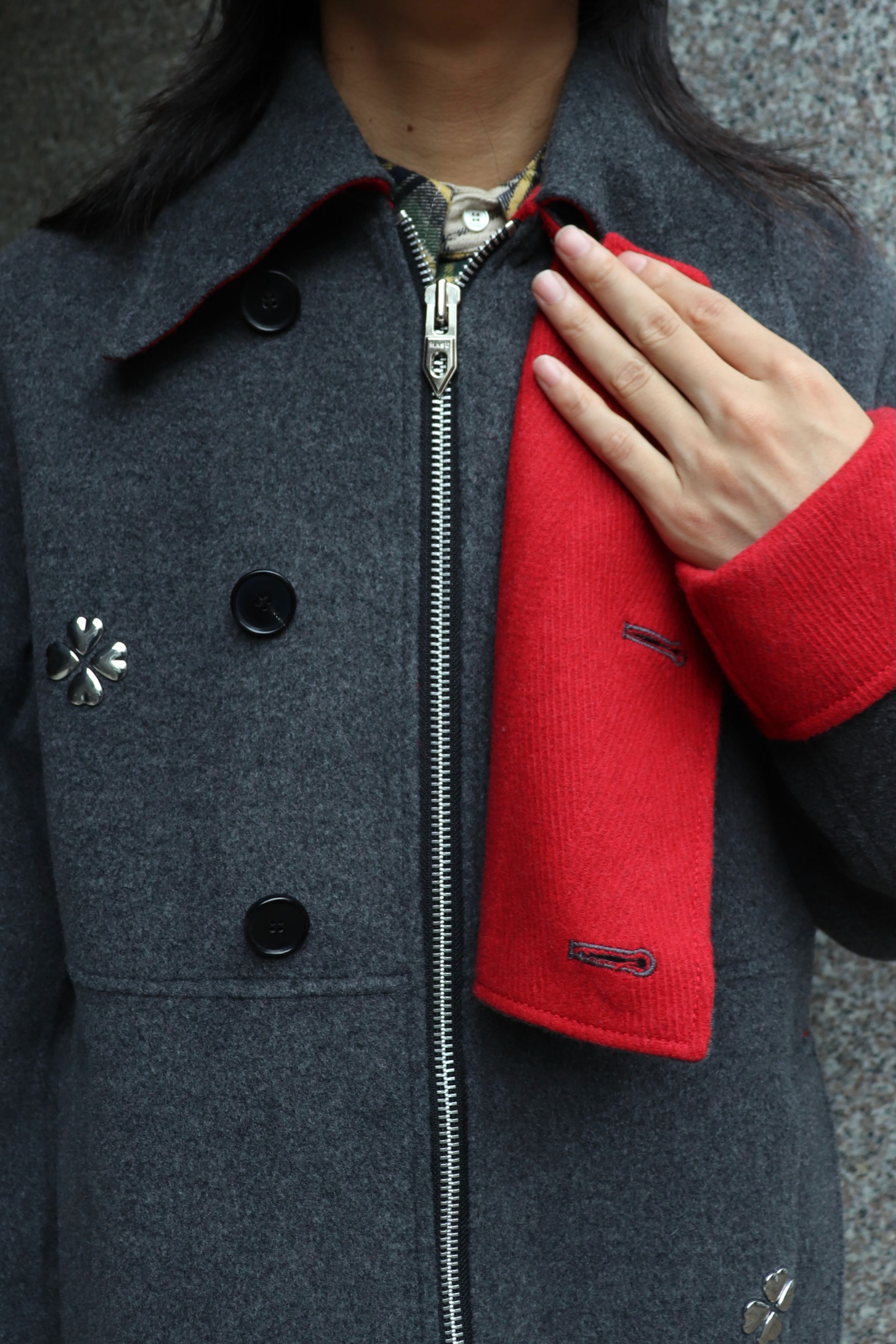 MASU(エムエーエスユー)のCLOVER ZIP-UP COAT GRAYの通販｜PALETTE art