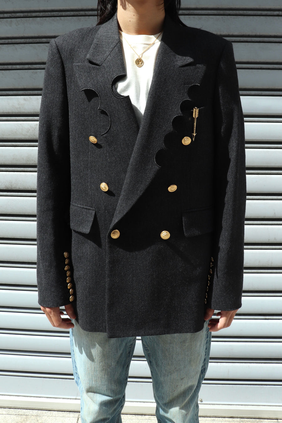 MASU 23AW テーラドジャッケト MASU(エムエーエスユー)のCRATER TAILORED JACKET GRAYの通販