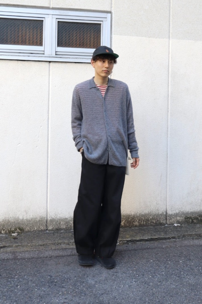 SHINYAKOZUKA  NOTHING SPECIAL KNITTED SHIRT(CHARCOAL)
