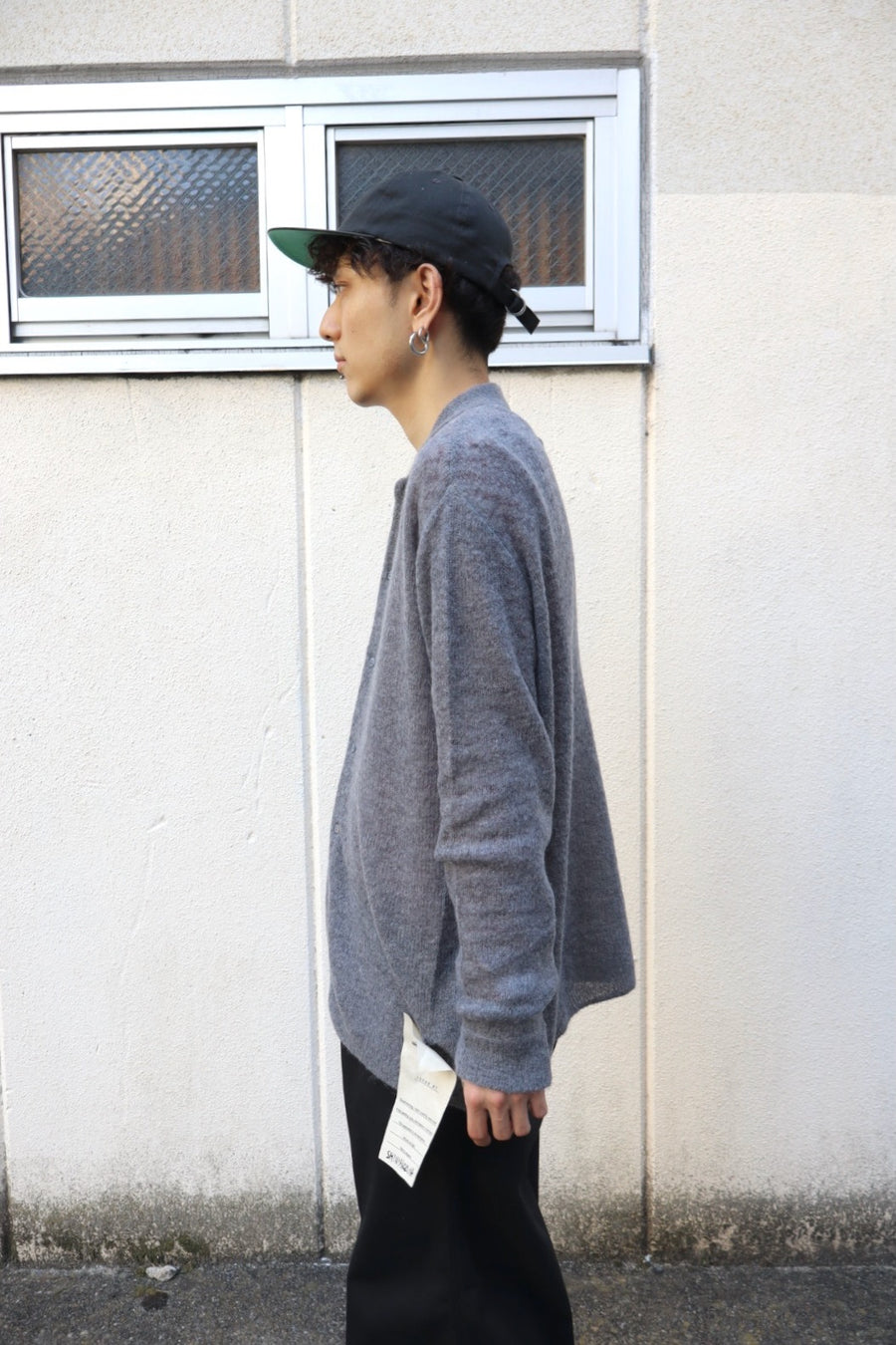 SHINYAKOZUKA  NOTHING SPECIAL KNITTED SHIRT(CHARCOAL)