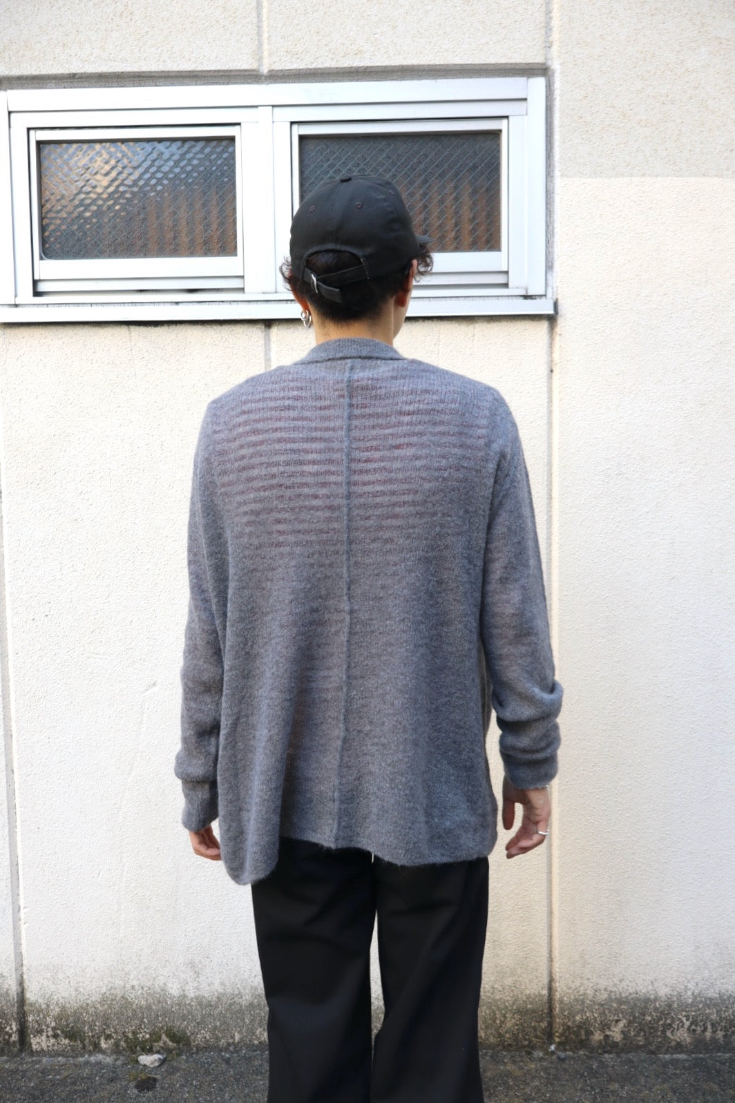 SHINYAKOZUKA(シンヤコヅカ)のNOTHING SPECIAL KNITTED SHIRT CHARCOAL
