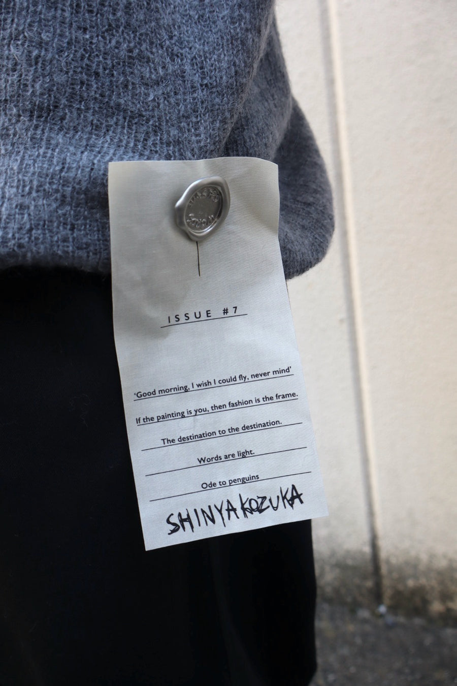 SHINYAKOZUKA  NOTHING SPECIAL KNITTED SHIRT(CHARCOAL)