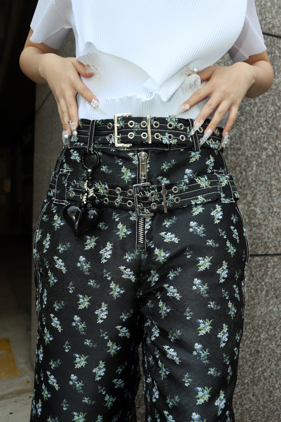 GANNI  Floral Jacquard Shorts