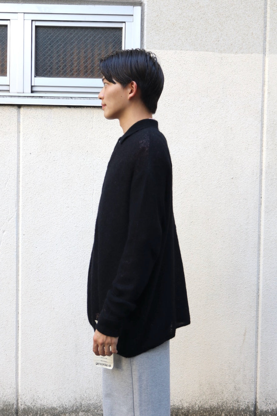 SHINYAKOZUKA  NOTHING SPECIAL KNITTED SHIRT(DAWN BLACK)