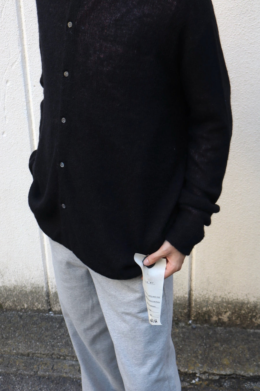 SHINYAKOZUKA  NOTHING SPECIAL KNITTED SHIRT(DAWN BLACK)