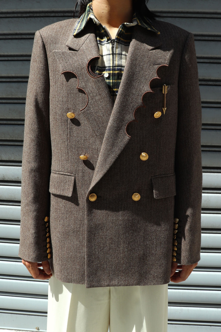 ジャケット・アウター MASU NIBBLED BLAZER(MOCHA) MASU】masu nibbled blazer mocha 22aw 46 - メルカリ