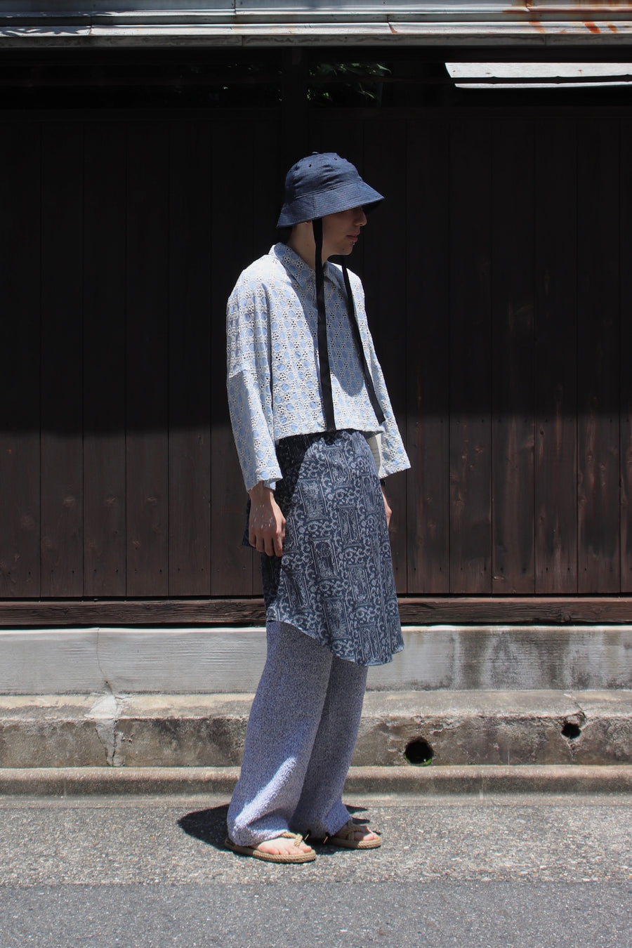 Taiga Igari  Tweed Untech Pants(BLUE)