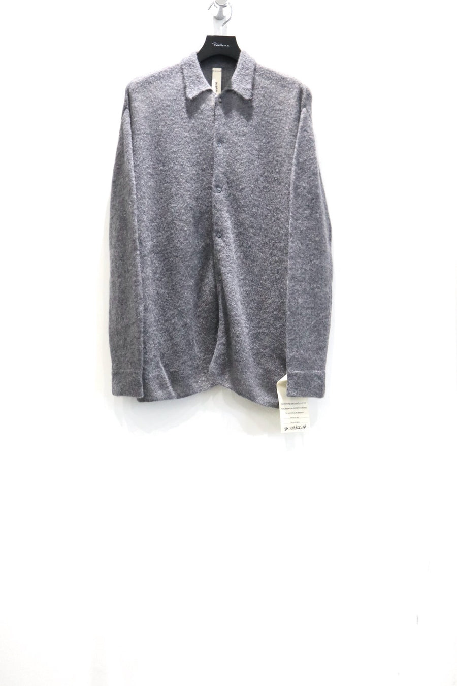 SHINYAKOZUKA  NOTHING SPECIAL KNITTED SHIRT(CHARCOAL)