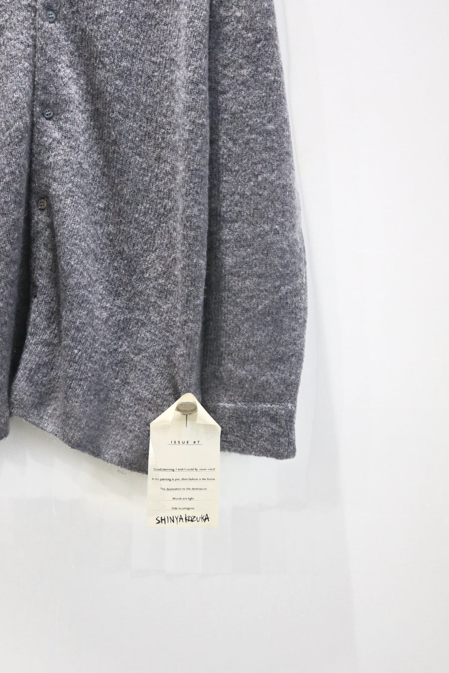 SHINYAKOZUKA  NOTHING SPECIAL KNITTED SHIRT(CHARCOAL)