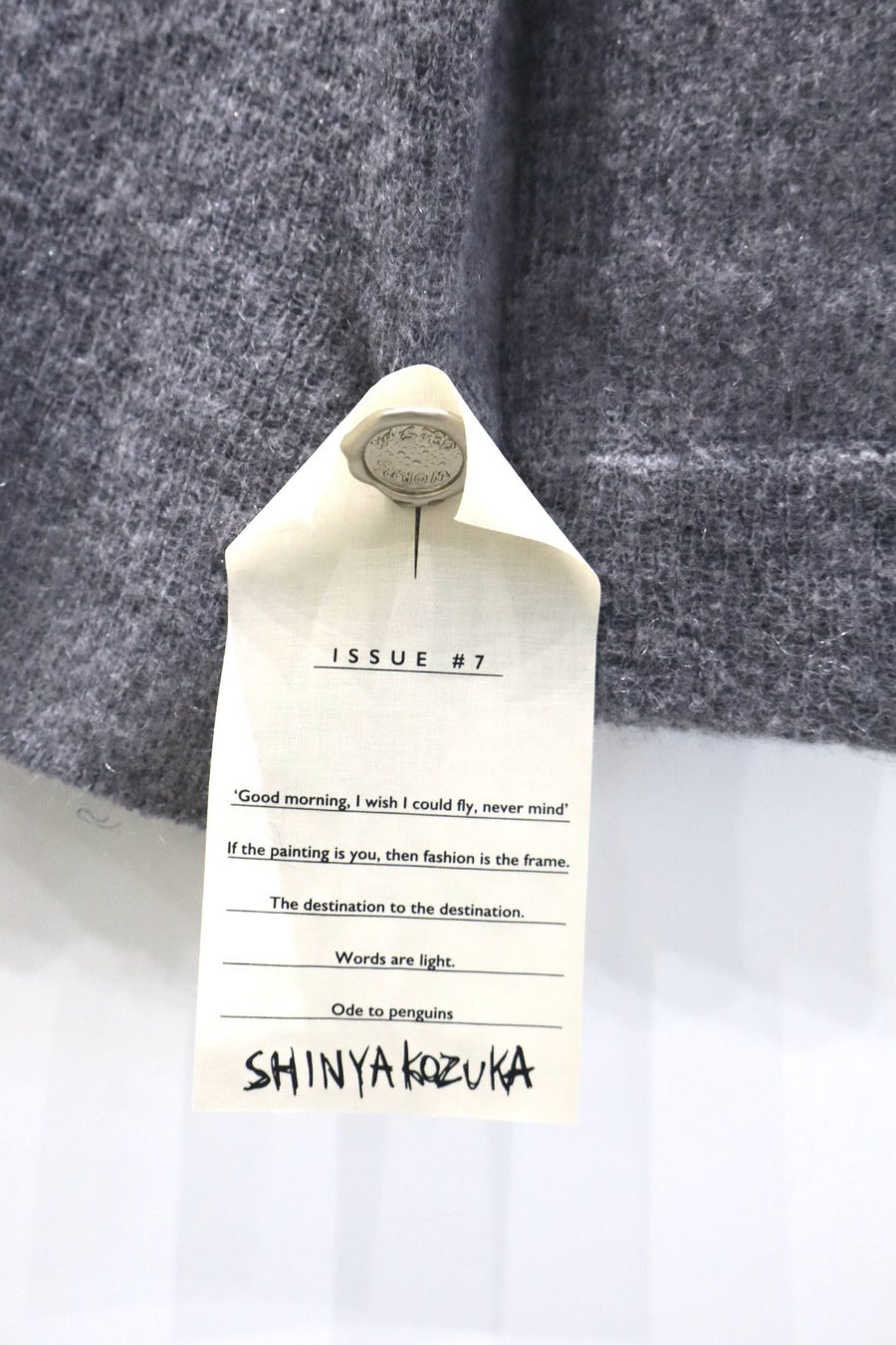SHINYAKOZUKA  NOTHING SPECIAL KNITTED SHIRT(CHARCOAL)