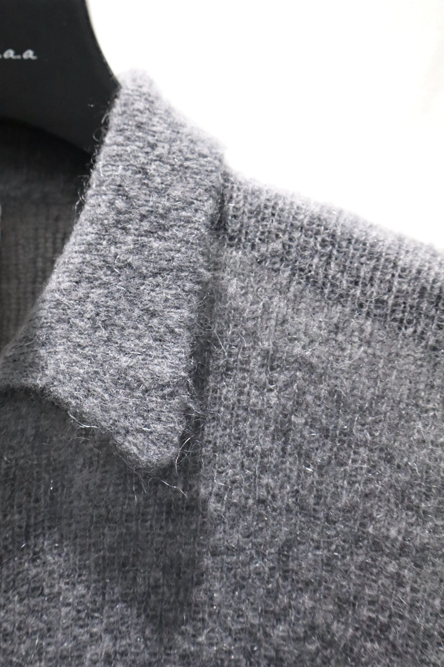 SHINYAKOZUKA  NOTHING SPECIAL KNITTED SHIRT(CHARCOAL)