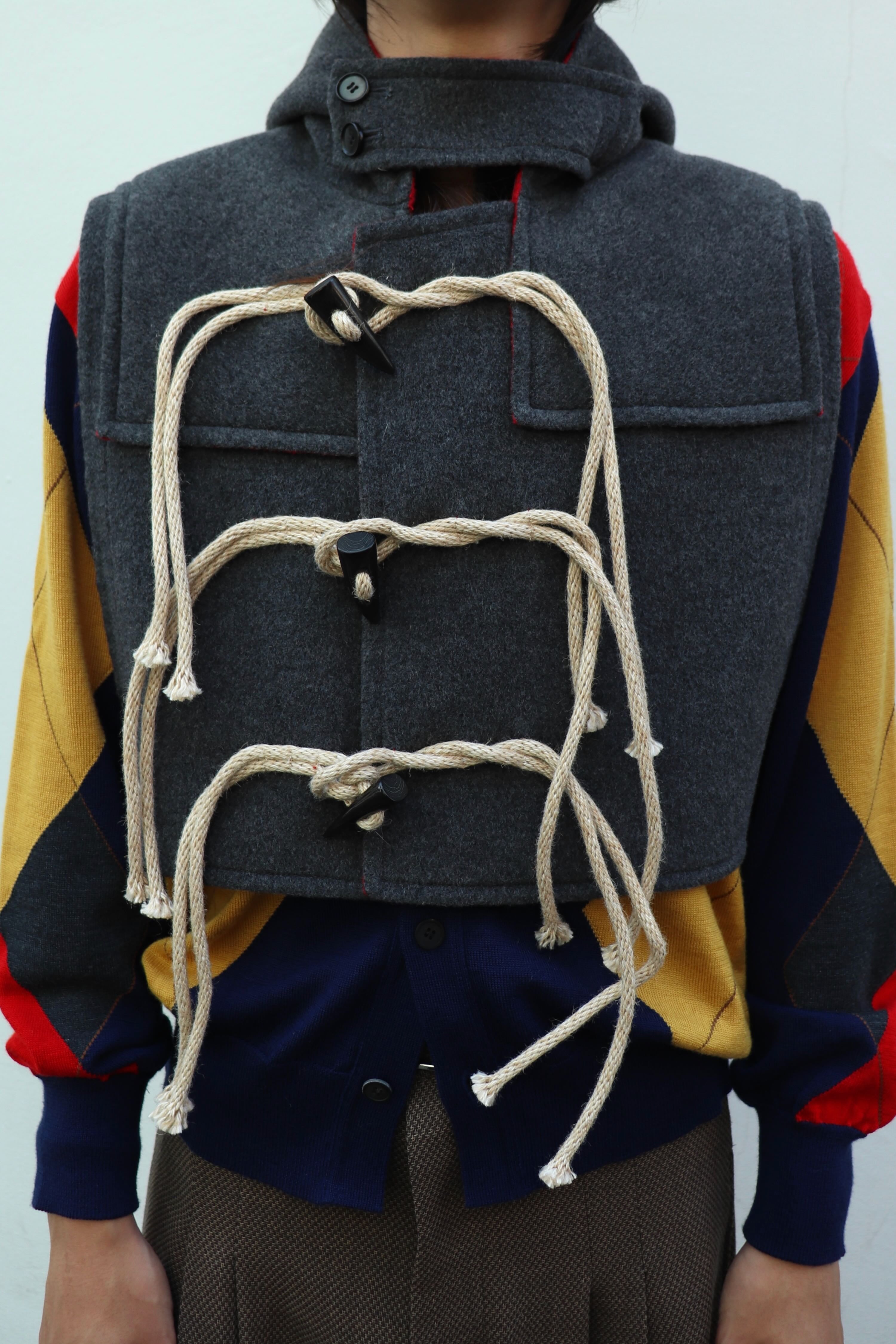 MASU(エムエーエスユー)のDUFFLE VEST GRAYの通販｜PALETTE art alive 