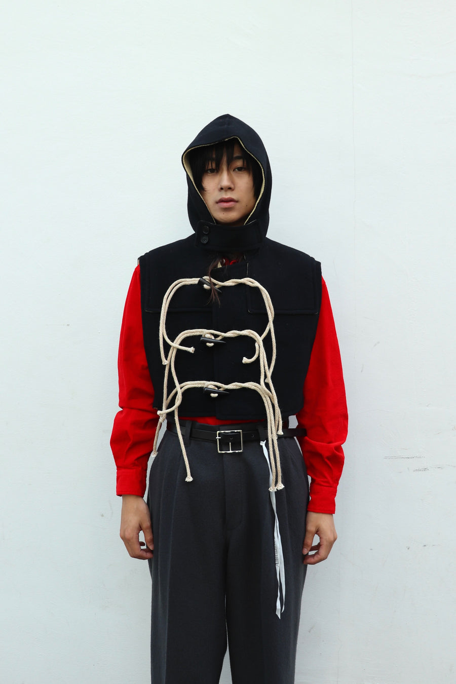 MASU DUFFLE VEST 初期 希少 MASU(エムエーエスユー)のDUFFLE VEST BLACKの通販｜PALETTE art alive