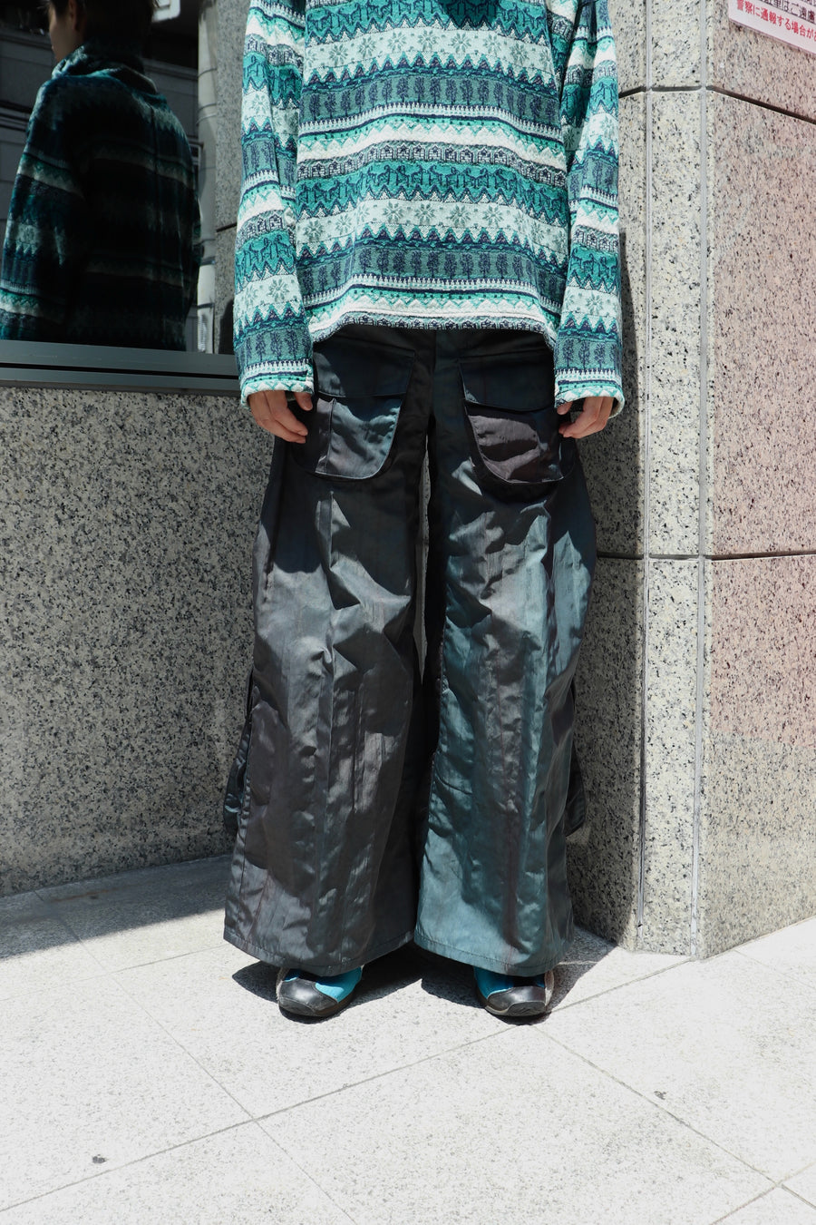 SHINYAKOZUKA  M-PANTALON(POOL GREEN)