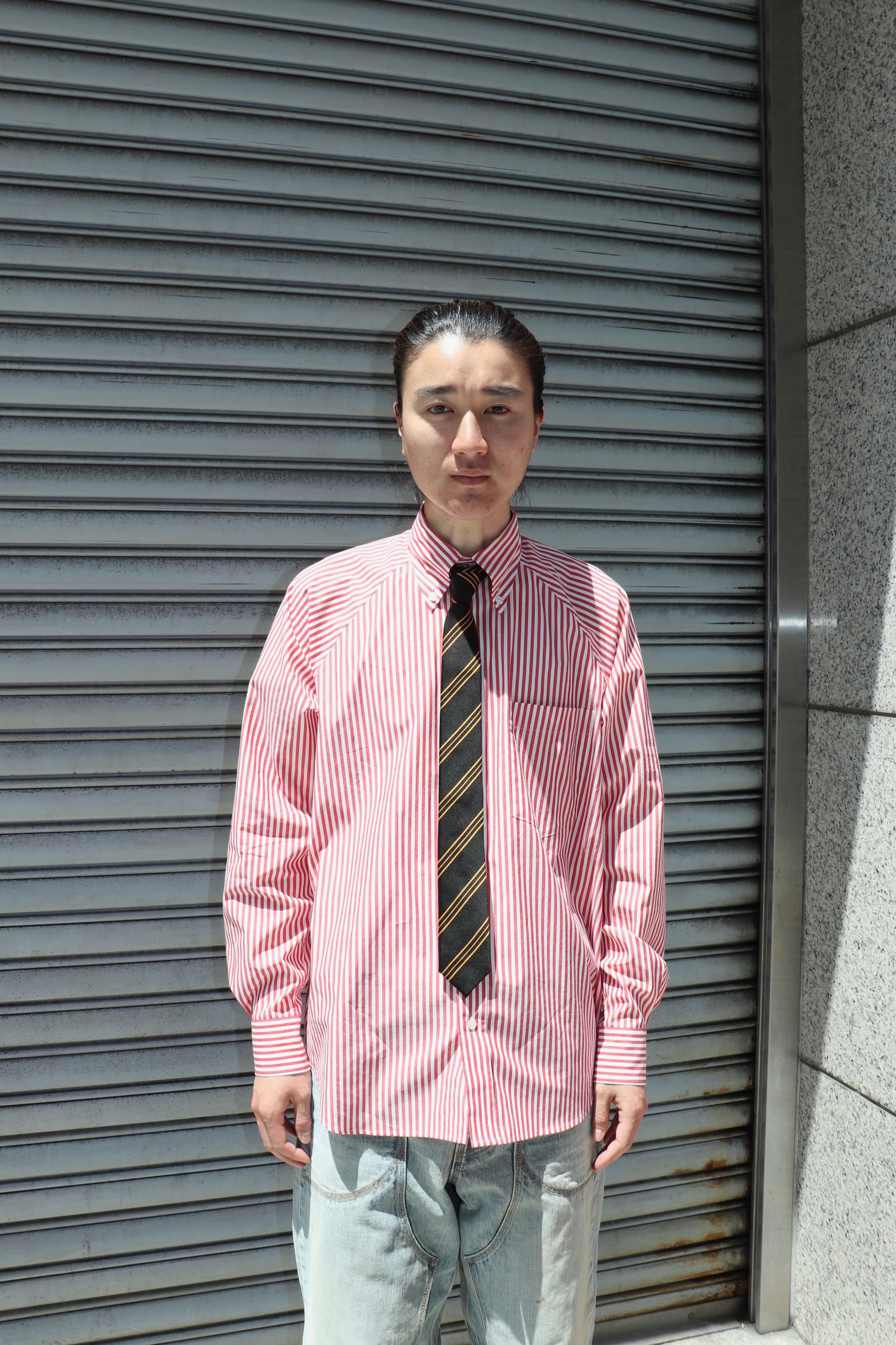 LITTLEBIG(リトルビッグ)のRaglan Stripe B.D SH Black or Red