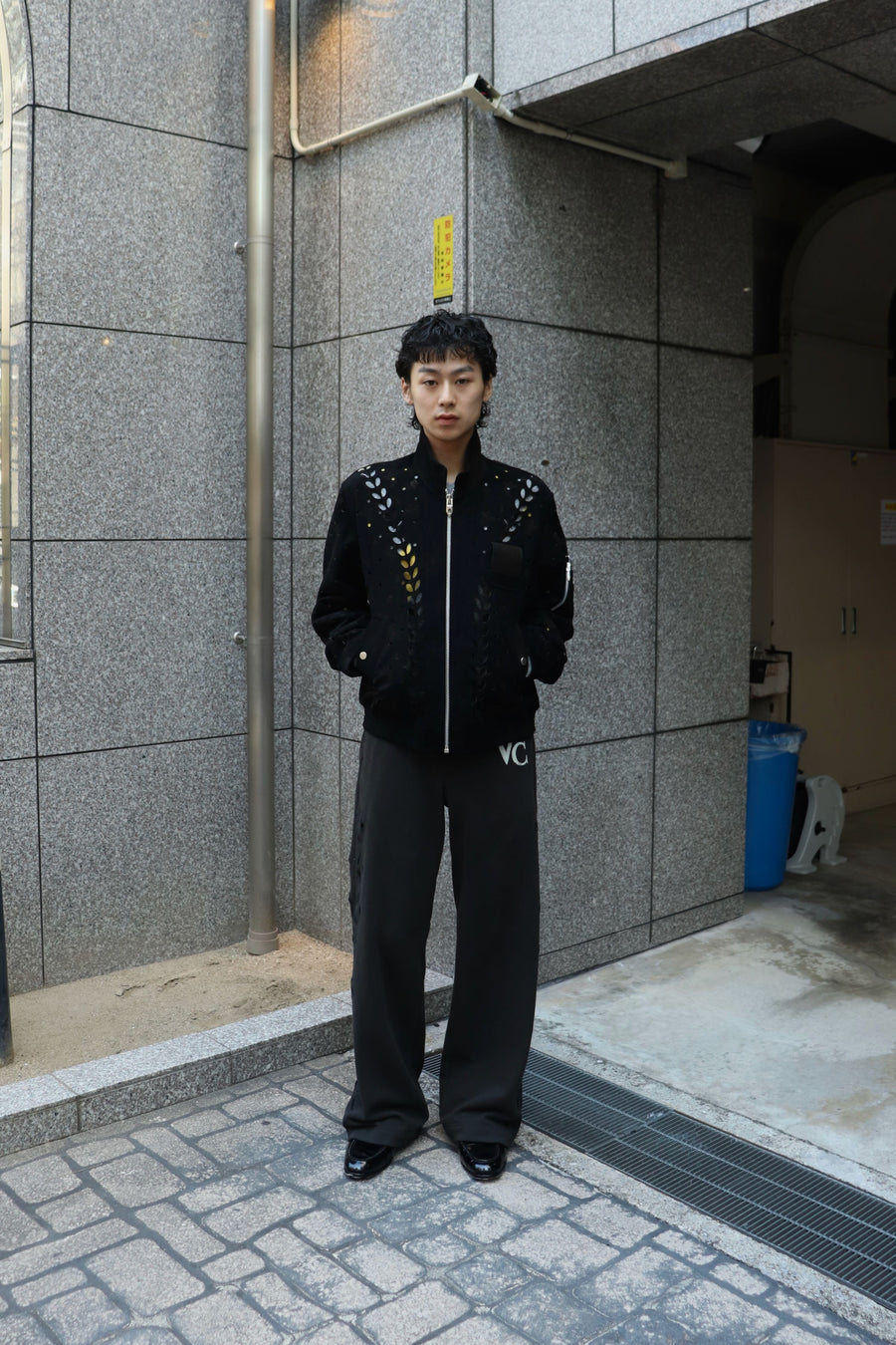 MASU(エムエーエスユー)のHEART HOLE VC SWEAT PANTS BLACKの通販