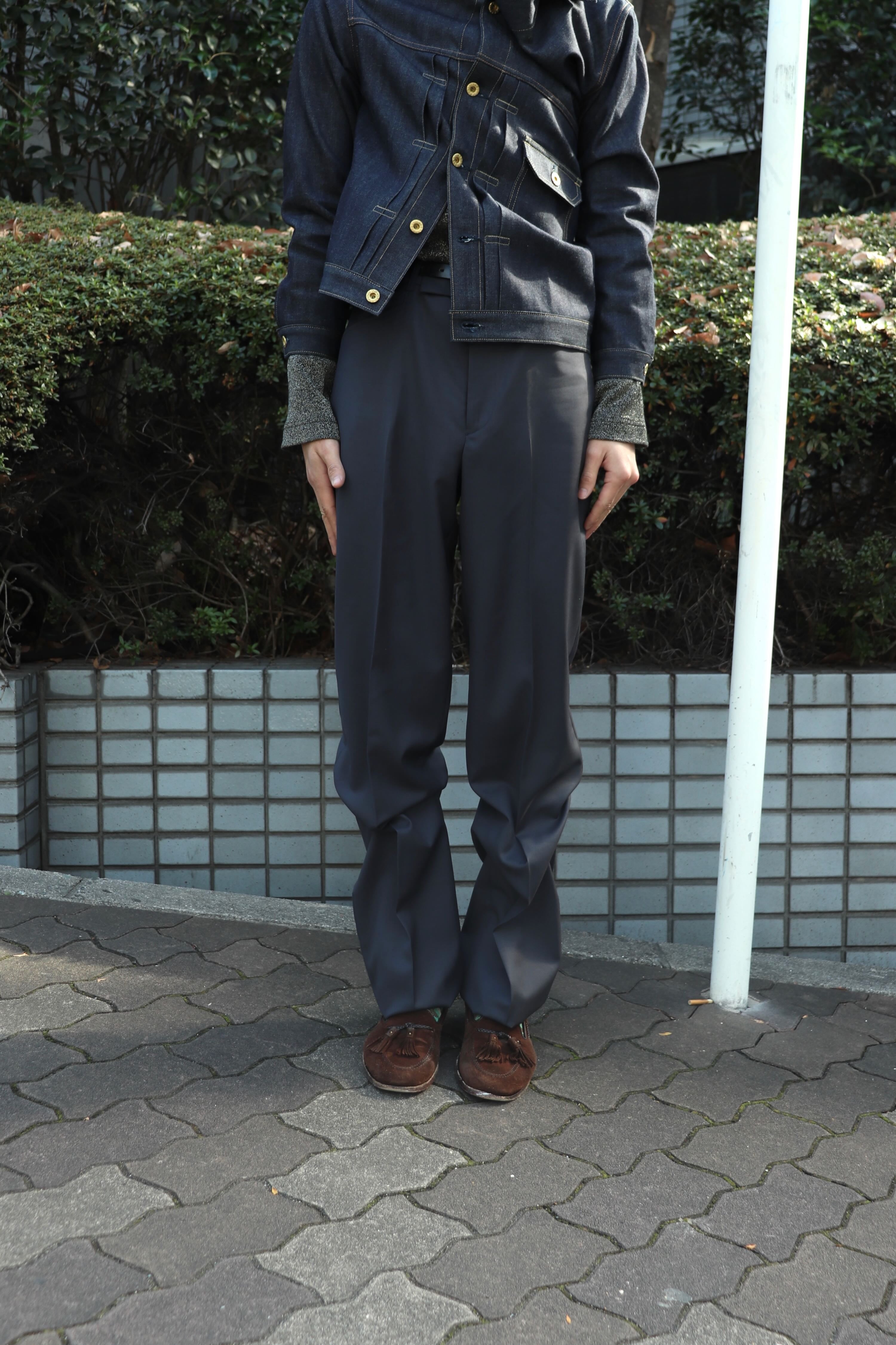 LITTLEBIG(リトルビッグ)のStraight Trousers Gray(スラックス)の通販 LITTLEBIG(リトルビッグ)のStraight Trousers Gray(スラックス)の通販