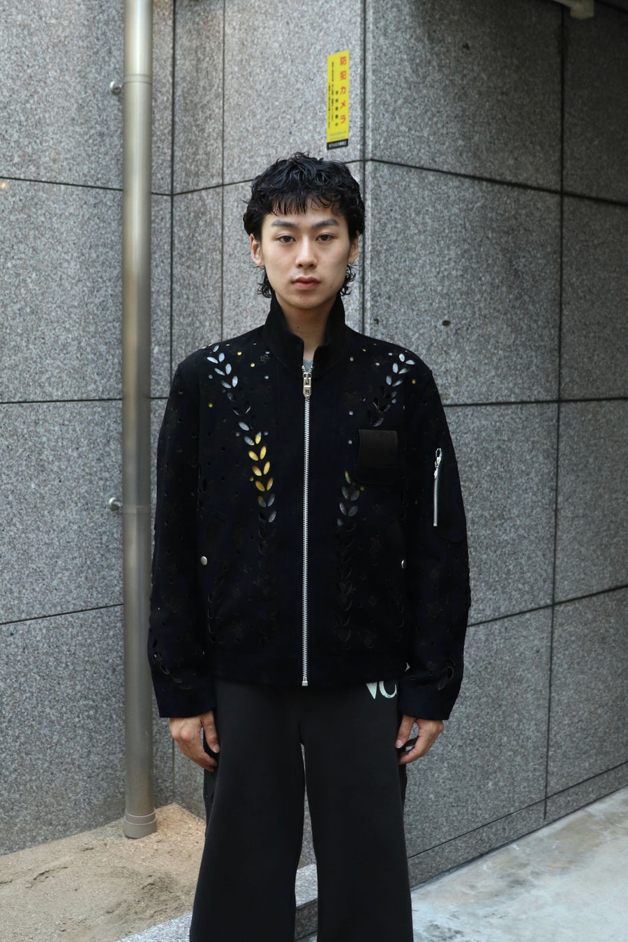 MASU(エムエーエスユー)のIVY HOLE LEATHER FLIGHT JACKET BLACKの通販