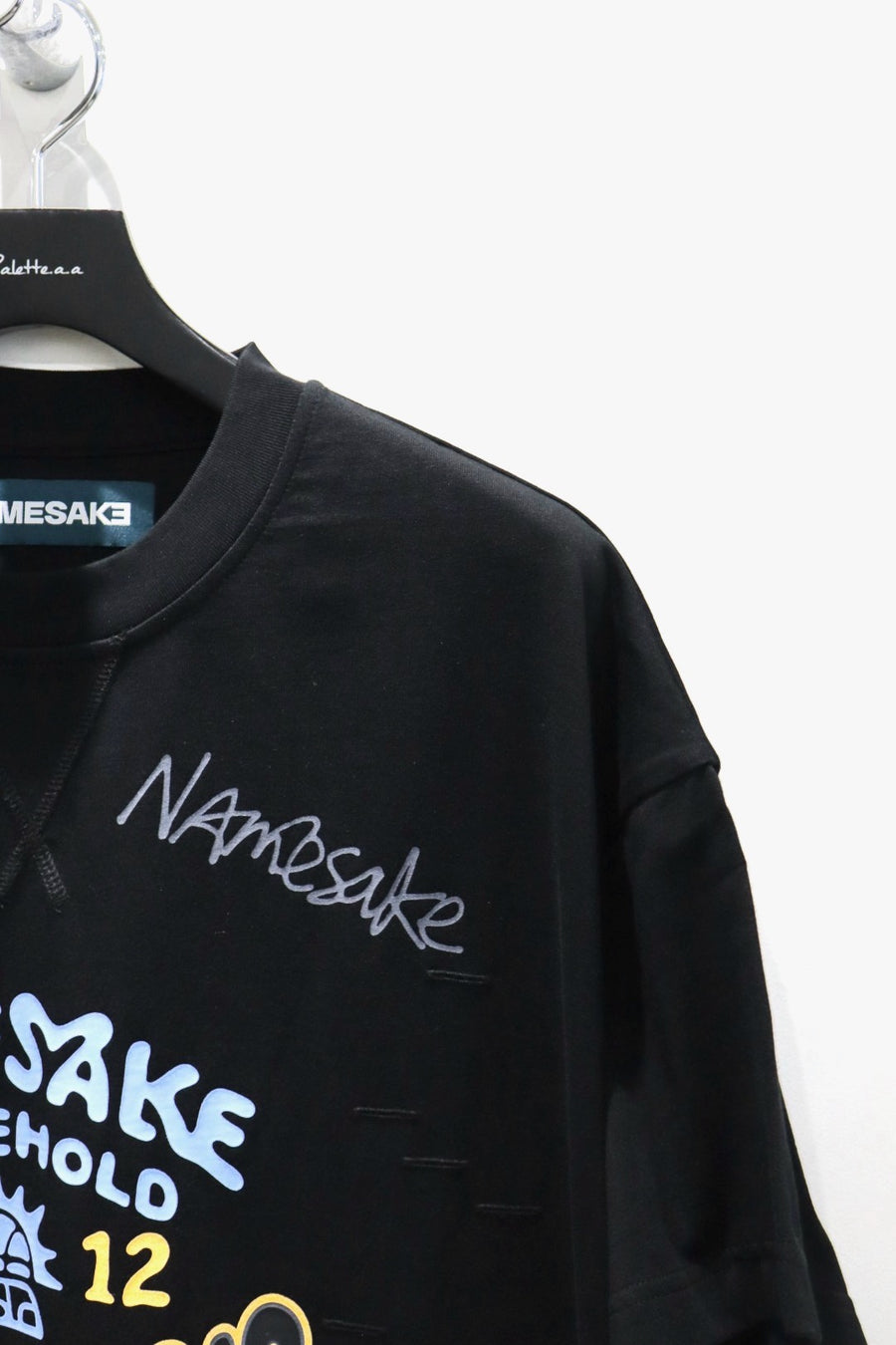 NAMESAKE(ネイムセイク)のTOBI OVERSIZED CHAMPION TEE EUPHORIC BLACK