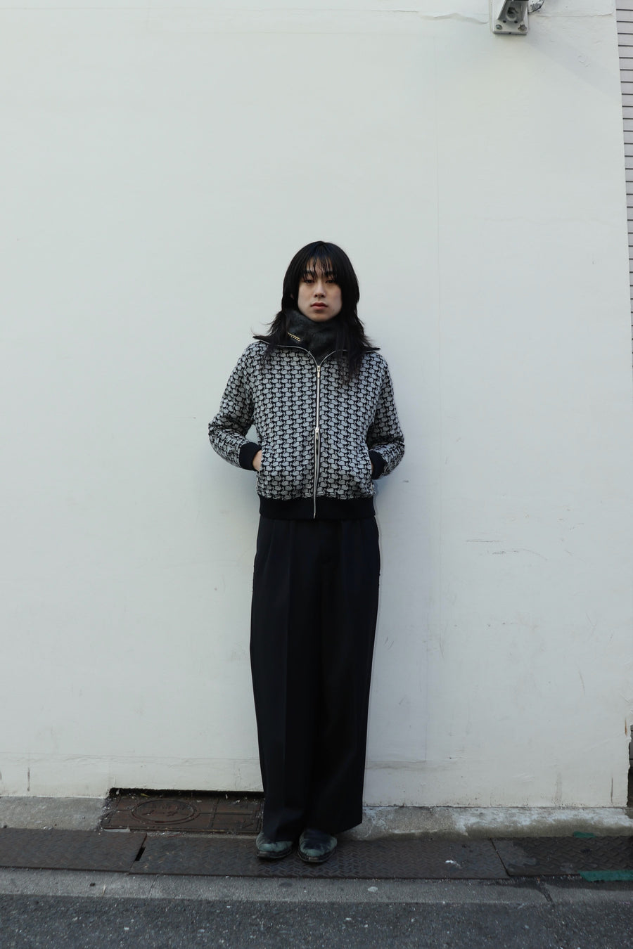 MASU(エムエーエスユー)のAGED CANVAS WIDE TROUSERS BLACK EBONYの