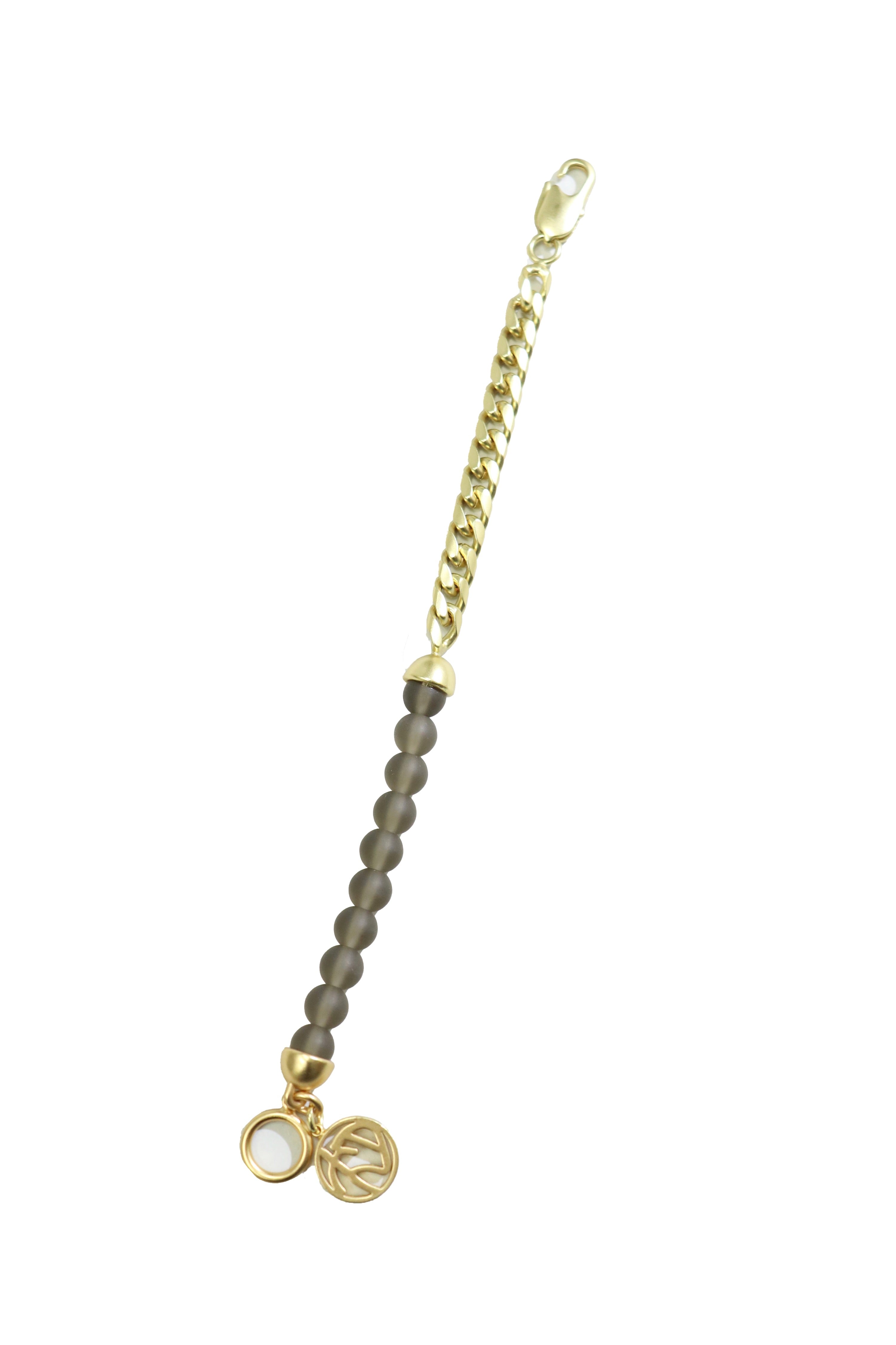SOSHIOTSUKI(ソウシオオツキ)のHALF JUZU BRACELET BROWN GOLDの通販
