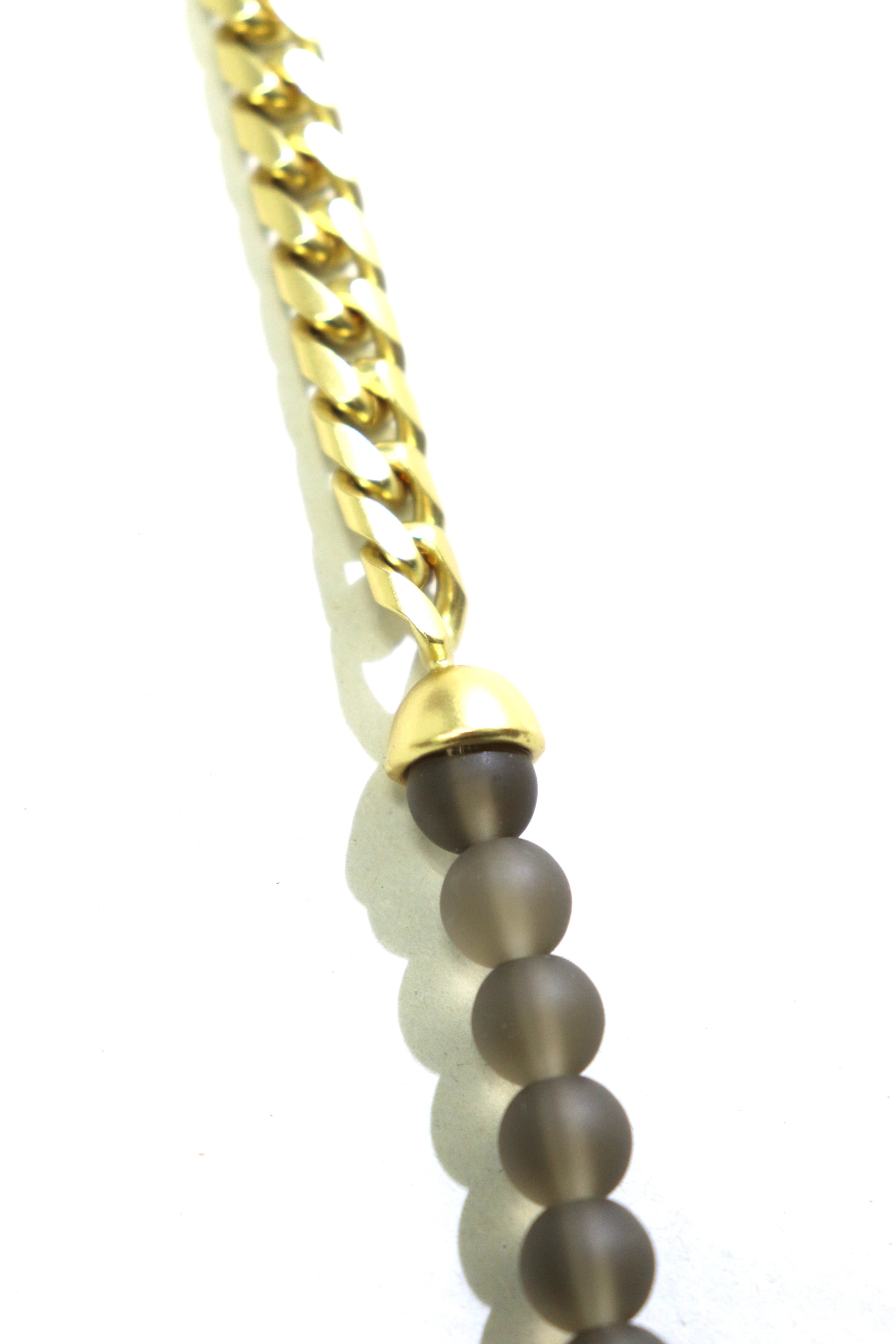 SOSHIOTSUKI(ソウシオオツキ)のHALF JUZU BRACELET BROWN GOLDの通販