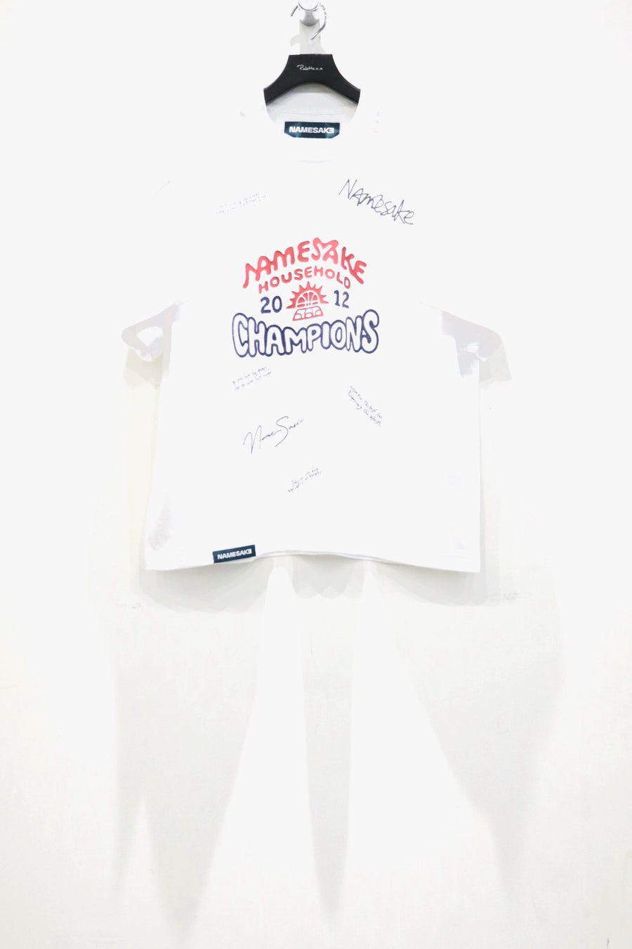 NAMESAKE(ネイムセイク)のTOBI OVERSIZED CHAMPION TEE FREE WHITEの 