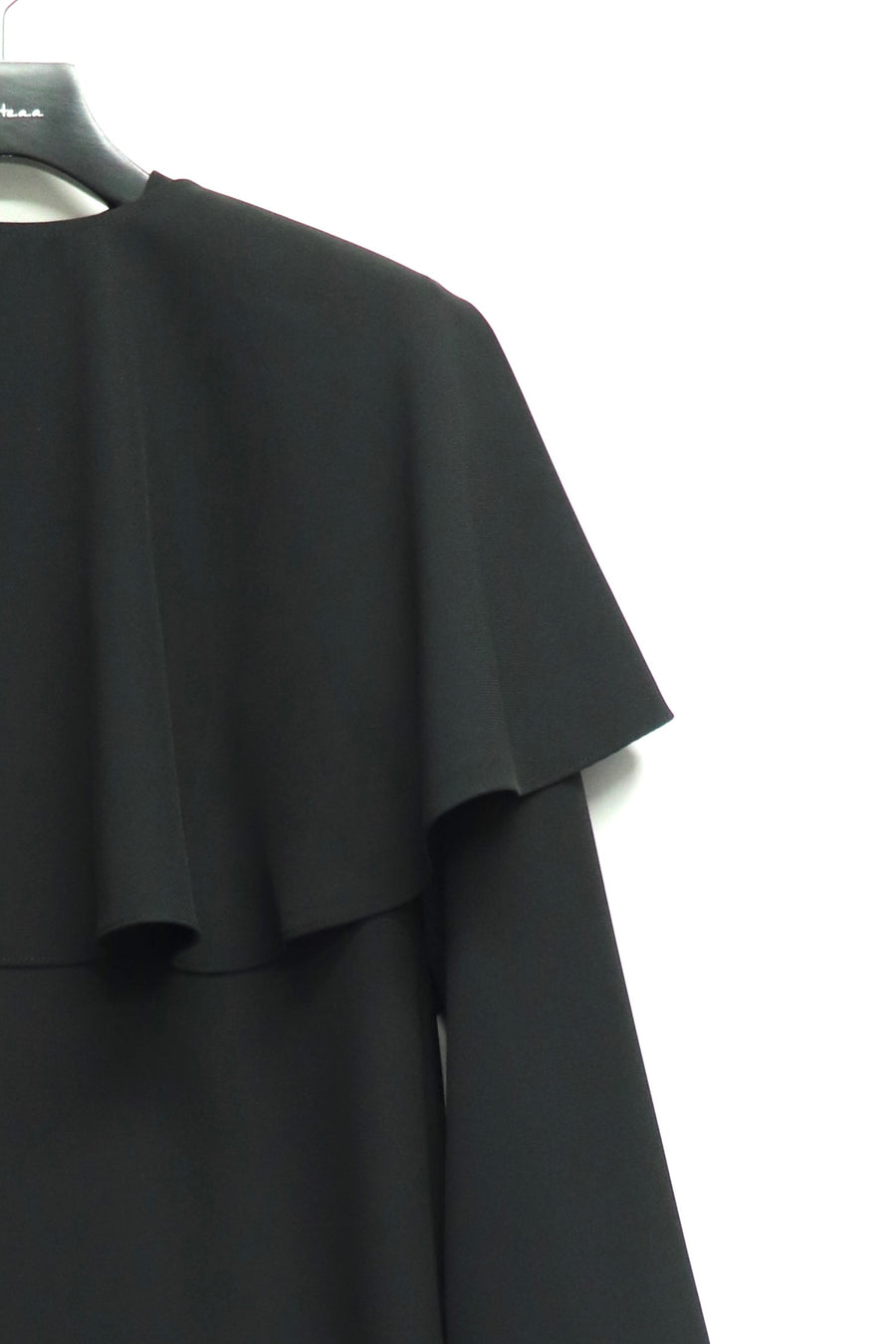 GANNI  Light Twill Suiting Circle Collar Mini Dress