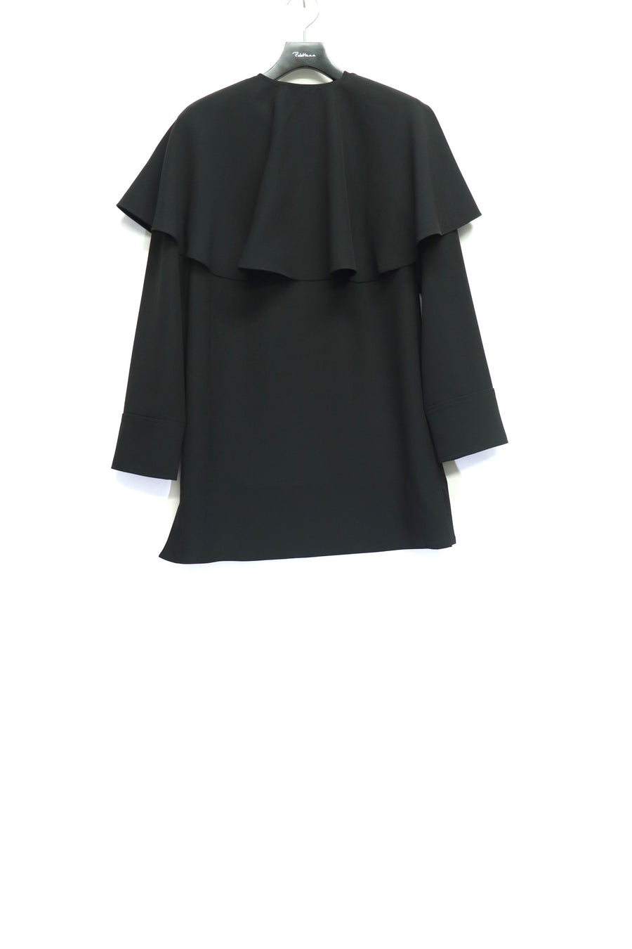 GANNI  Light Twill Suiting Circle Collar Mini Dress