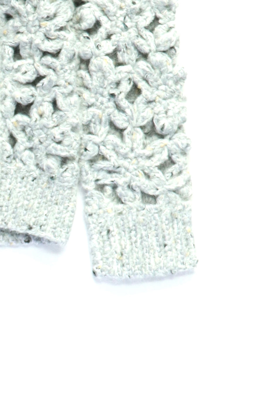 GANNI  Flower Crochet Alpaca Sweater