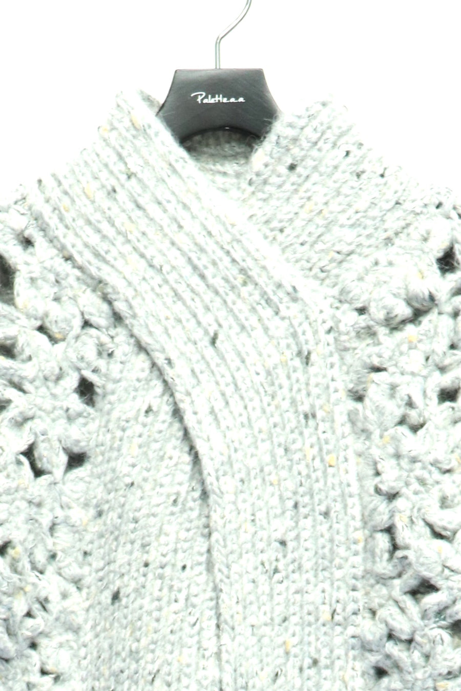 GANNI  Flower Crochet Alpaca Sweater