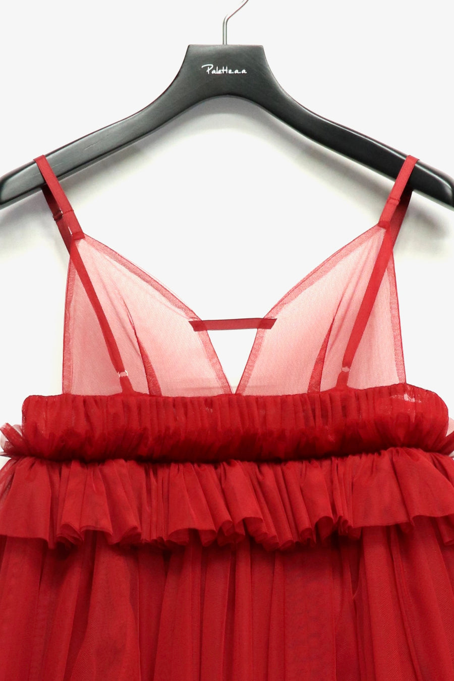 SHIORI MIKATA  tulle balloon cami dress(RED)