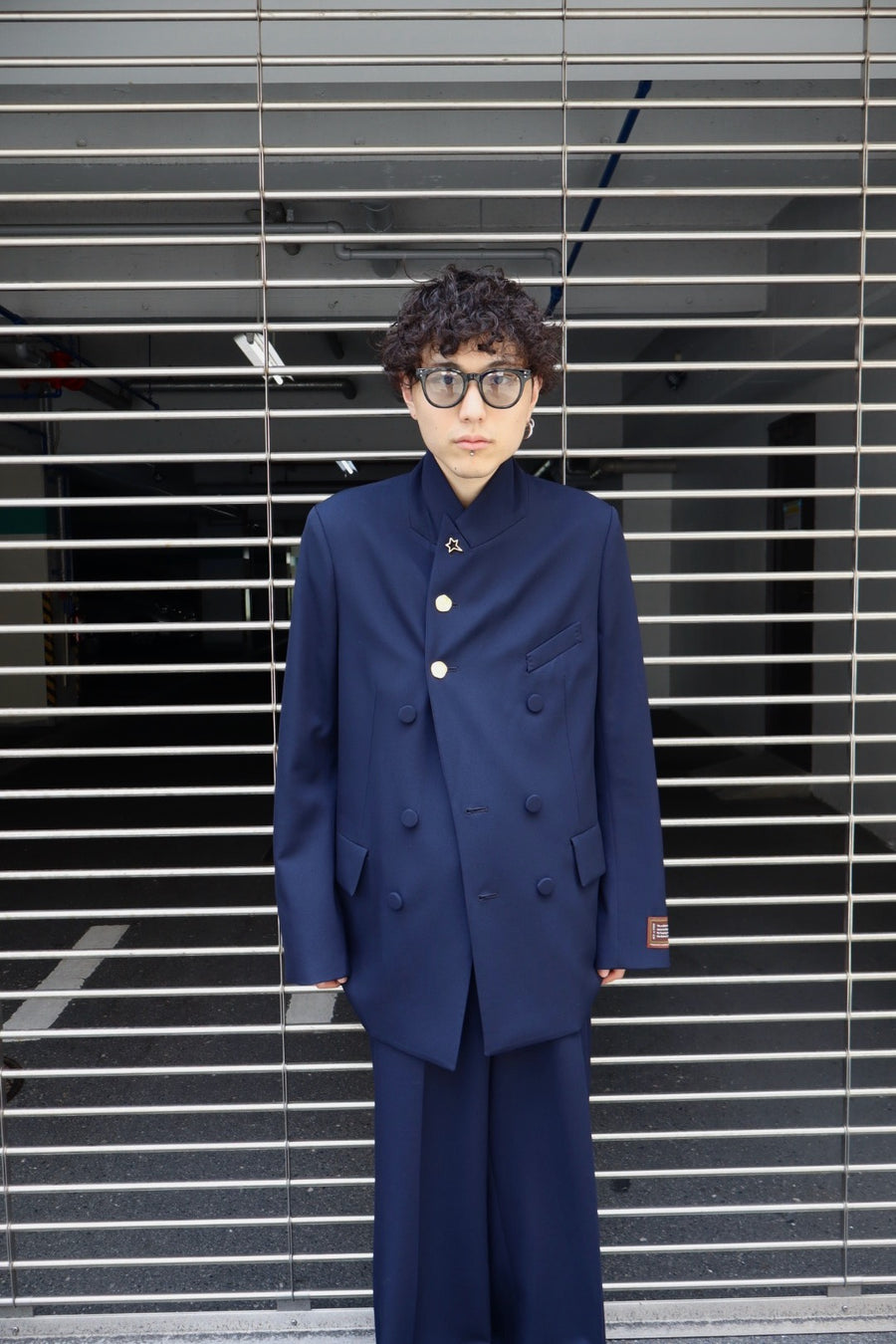 BED j.w. FORD ベッドフォード レザー ライダース ネイビー BED J.W. FORD（ベッドフォード） ホーススエード ダブルレザー