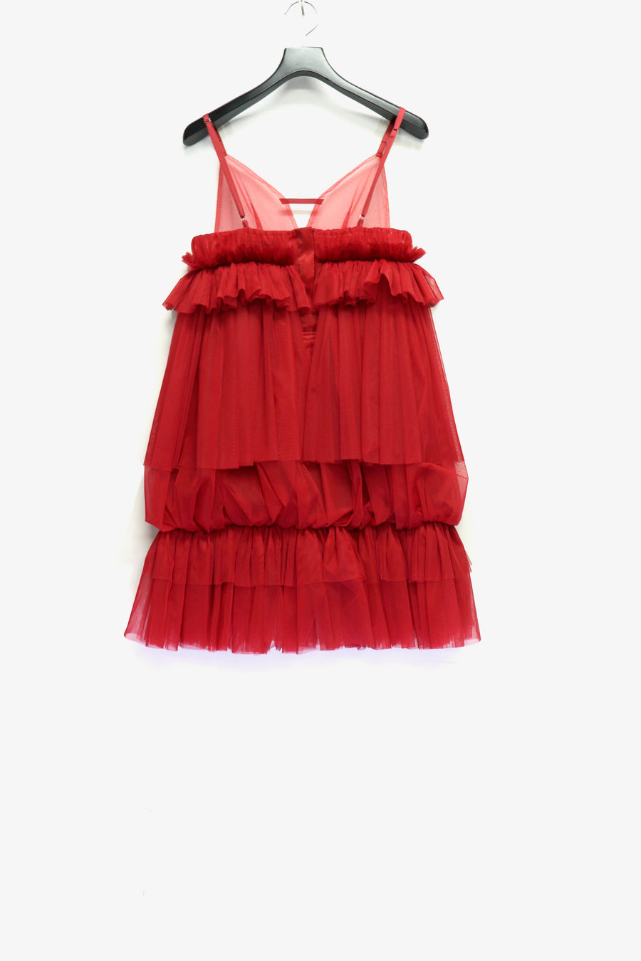 SHIORI MIKATA  tulle balloon cami dress(RED)