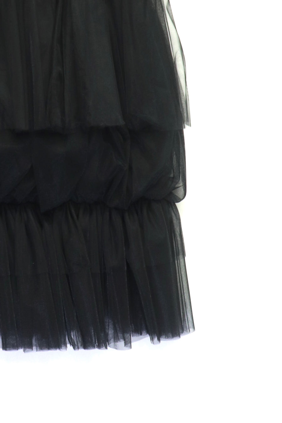 SHIORI MIKATA  tulle balloon cami dress(BLACK)