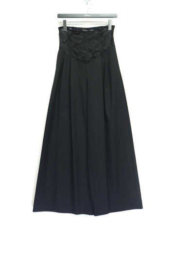 SHIORI MIKATA  wide trousers with corset