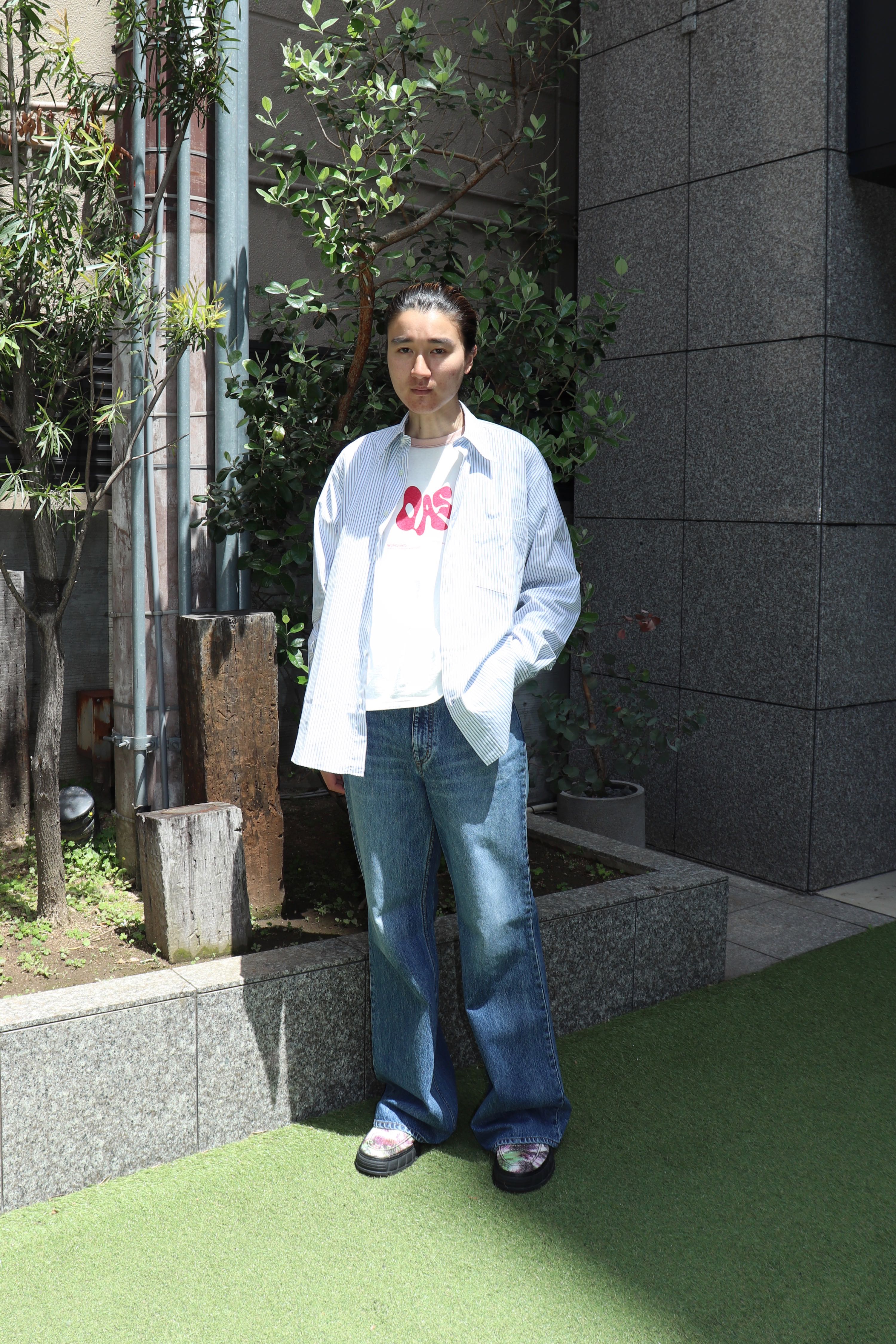 LITTLEBIG(リトルビッグ)のWide Denim Bio Bleach Indigo or Blackの