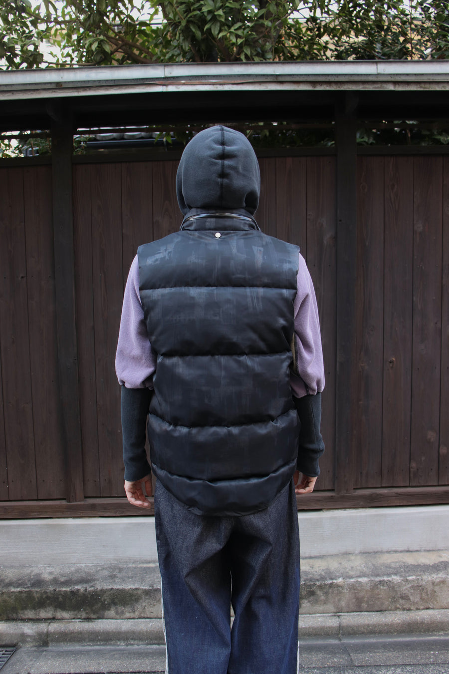 NULABEL  EXCLUSIVE DOWN VEST (HAND DYED)