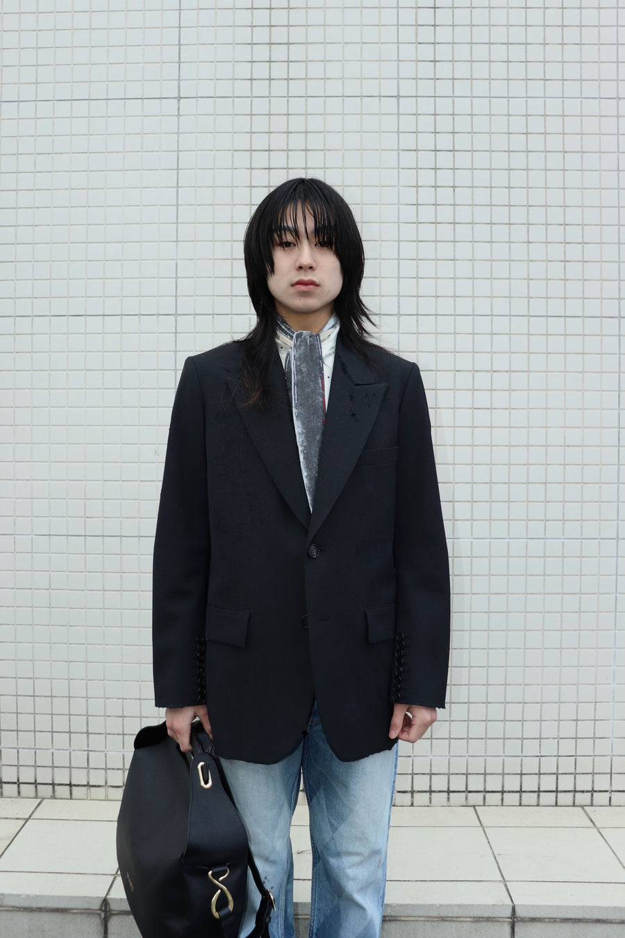 MASU(エムエーエスユー)のAGED CANVAS TAILORED JACKET BLACK EBONYの