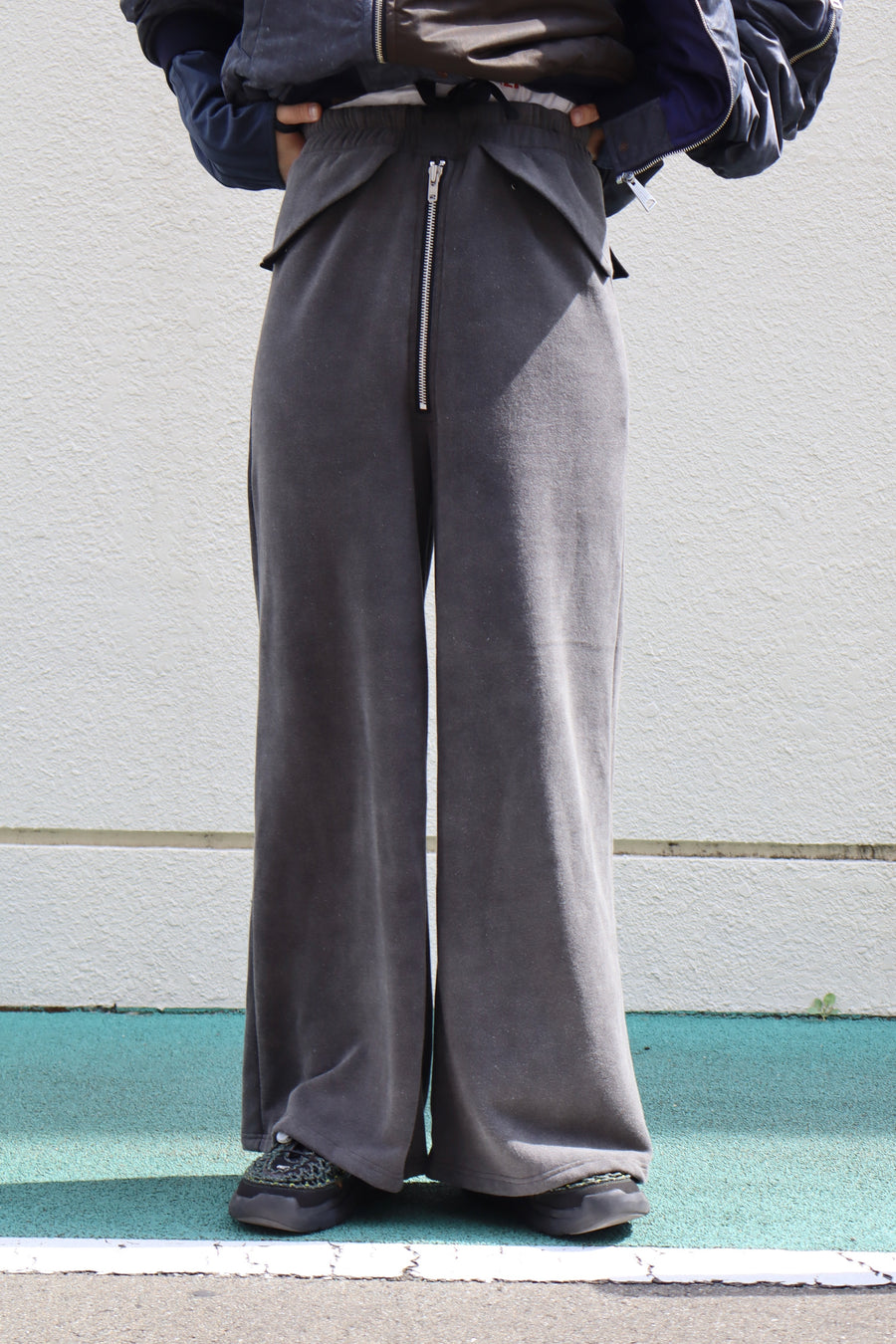 LEH  Bondage Sweat Flare Pants
