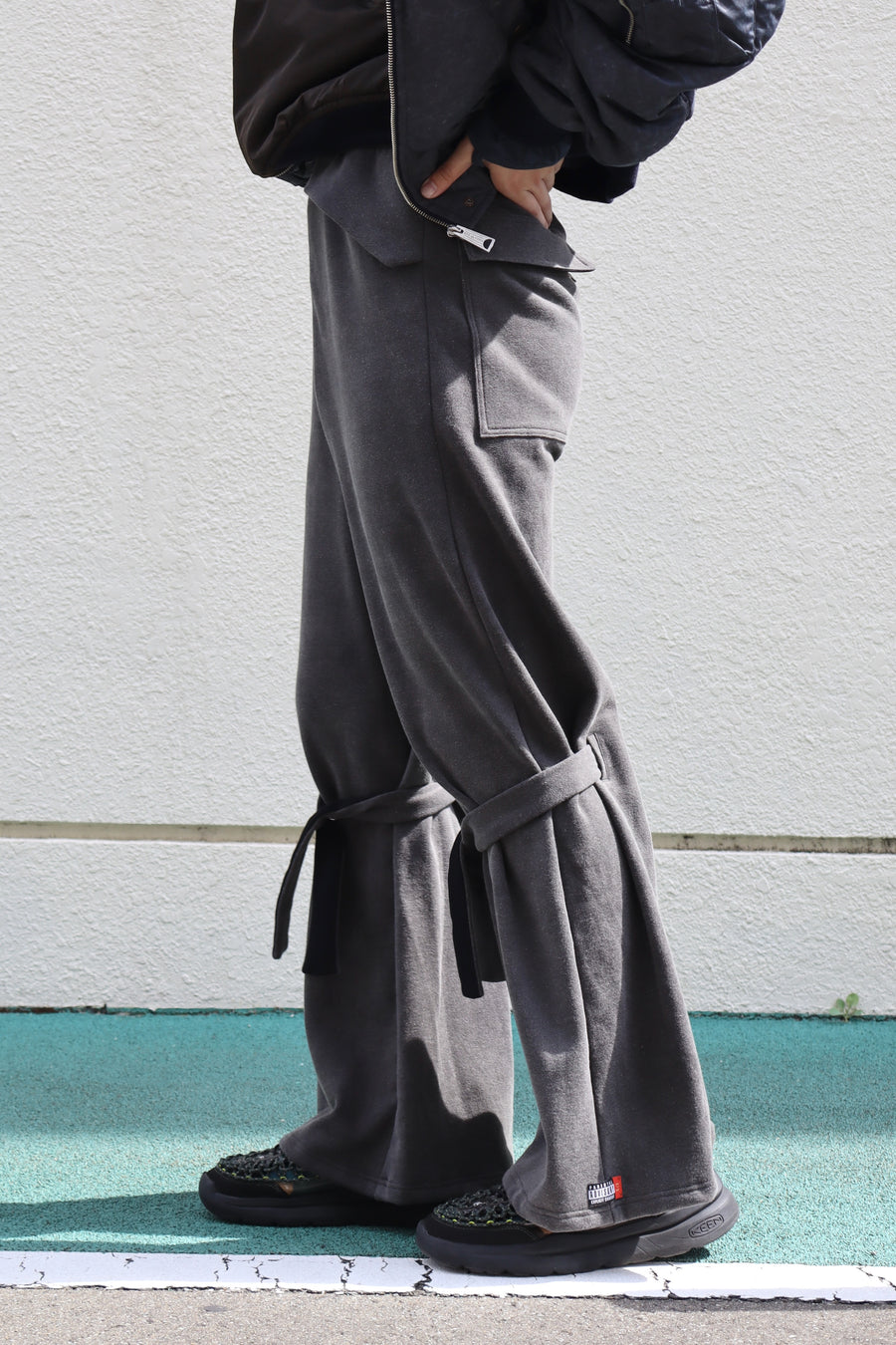 LEH  Bondage Sweat Flare Pants