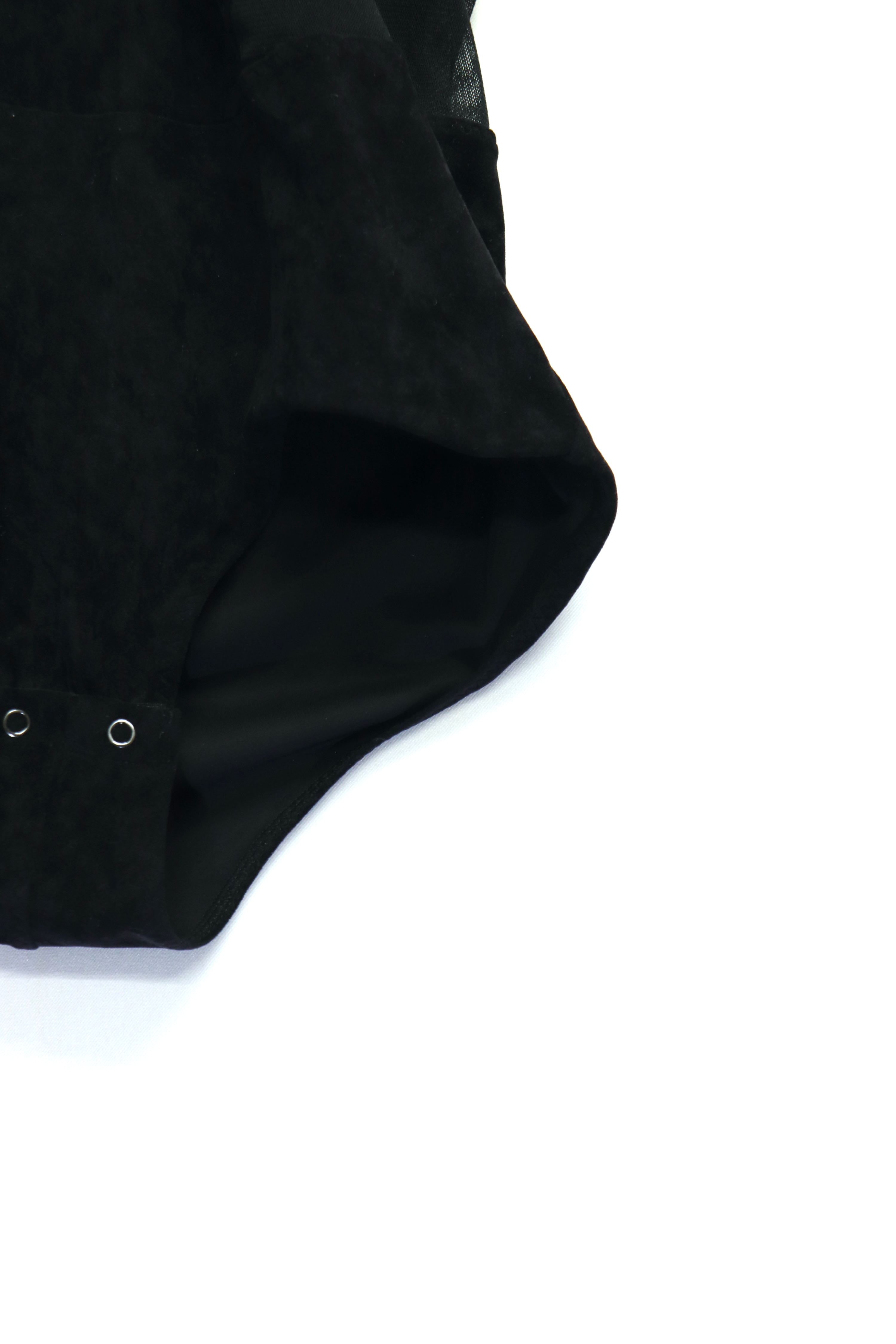 FETICO(フェティコ)のSHEER PANELED VELOUR BODYSUIT(トップス)の通販