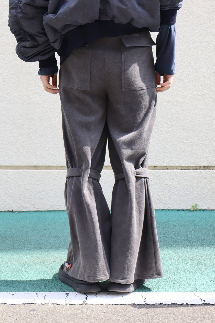 LEH  Bondage Sweat Flare Pants