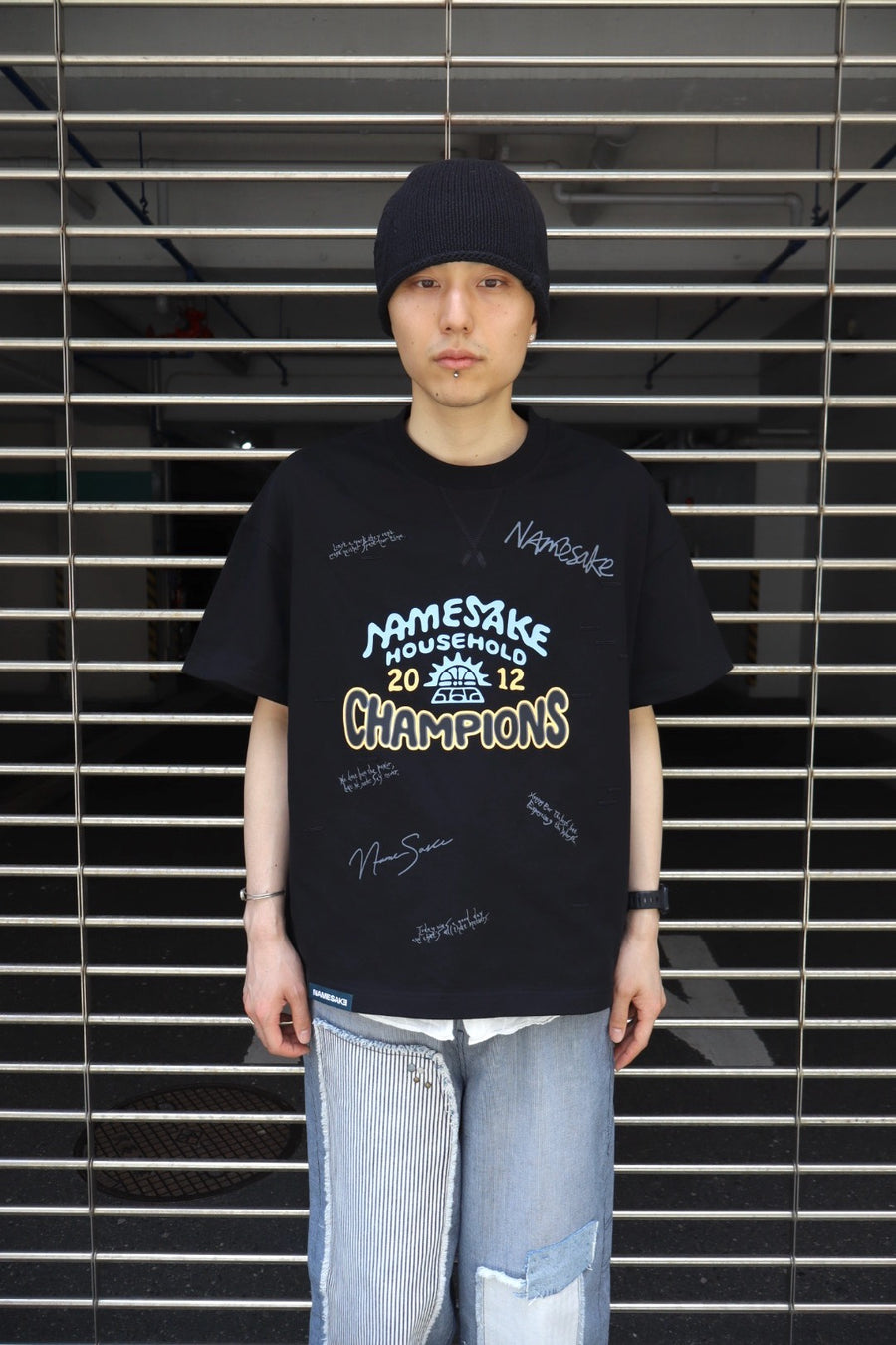 NAMESAKE(ネイムセイク)のTOBI OVERSIZED CHAMPION TEE EUPHORIC BLACK