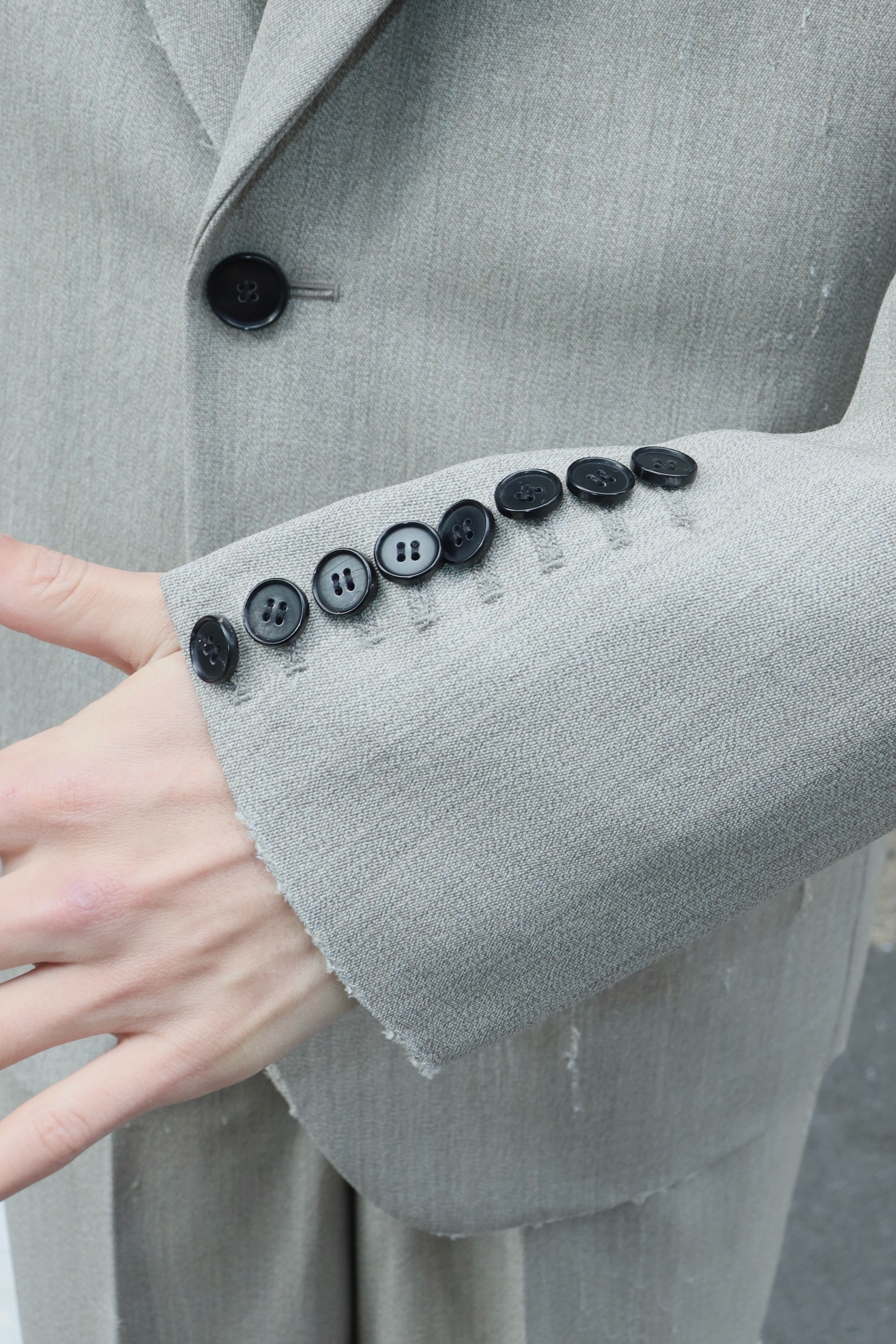 MASU(エムエーエスユー)のAGED CANVAS TAILORED JACKET WHITE BIRCHの