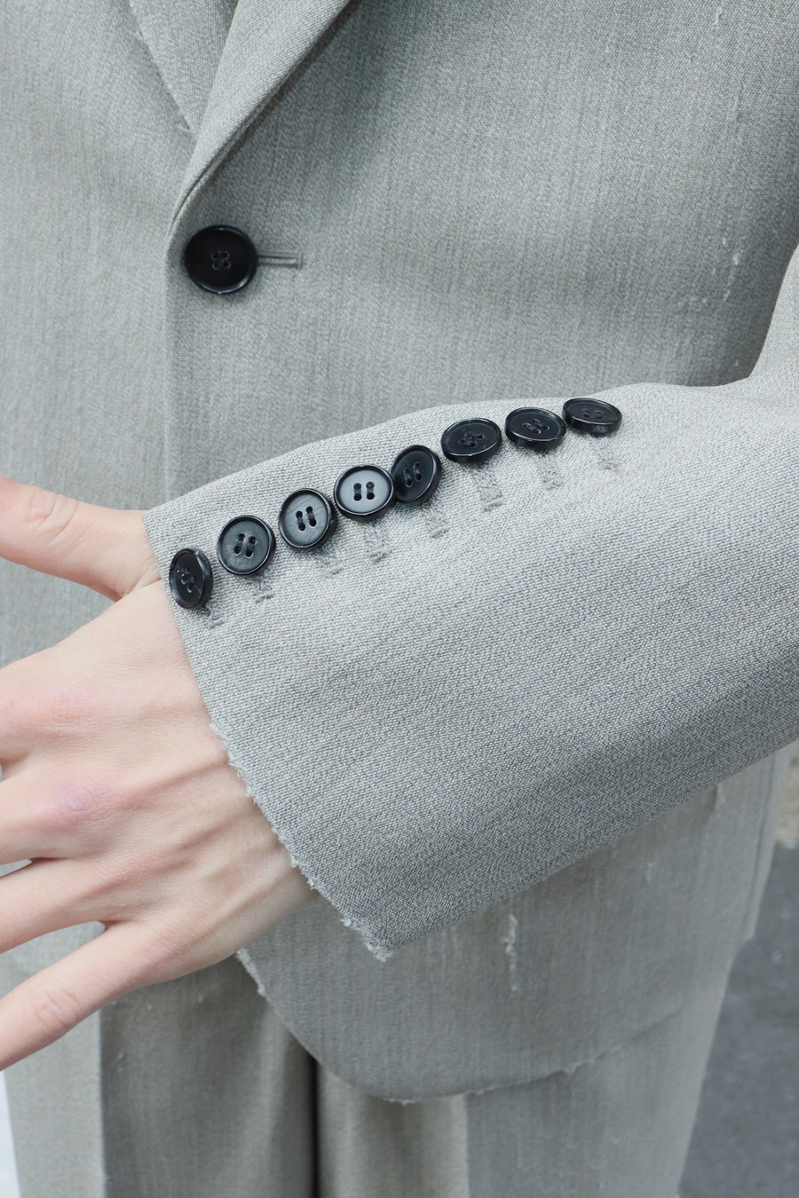 MASU(エムエーエスユー)のAGED CANVAS TAILORED JACKET WHITE BIRCHの