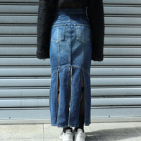 FETICO's Washed Slit Denim Skirt Mail Order | Palette Art Alive