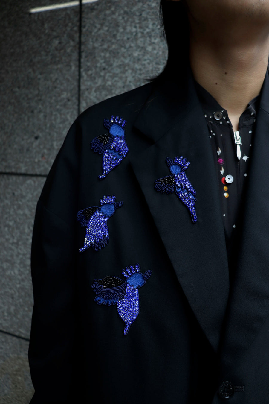 SHINYAKOZUKA  HIS JACKET WITH BIJOU