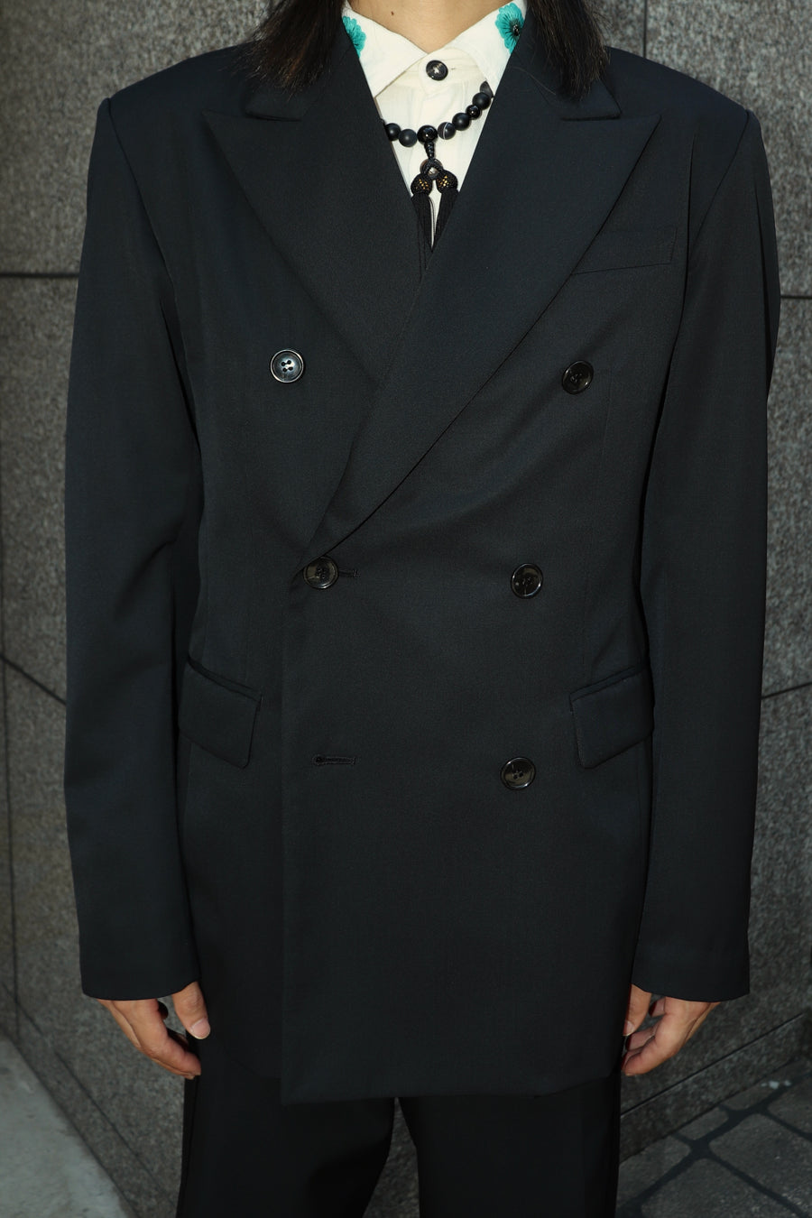 YUKI HASHIMOTO  DOUBLE BREASTED TAILORED JACKET