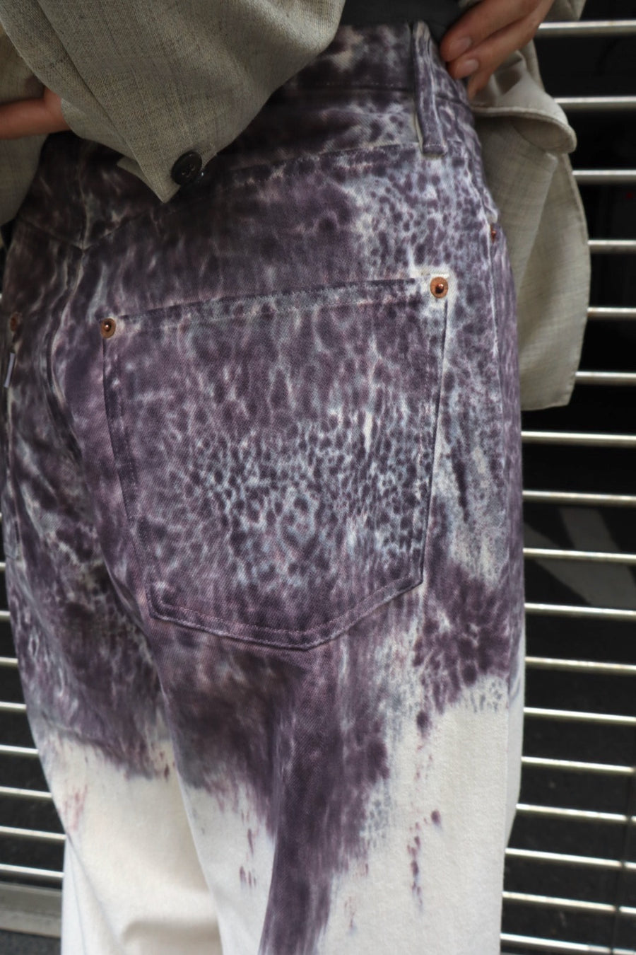 SUGARHILL(シュガーヒル)のMELT DYE MODERN DENIM WIDE CUT PURPLE